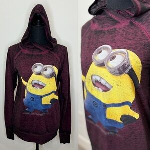 Despicable Me Purple Long Sleeve Lightweight Hoodie (Small)